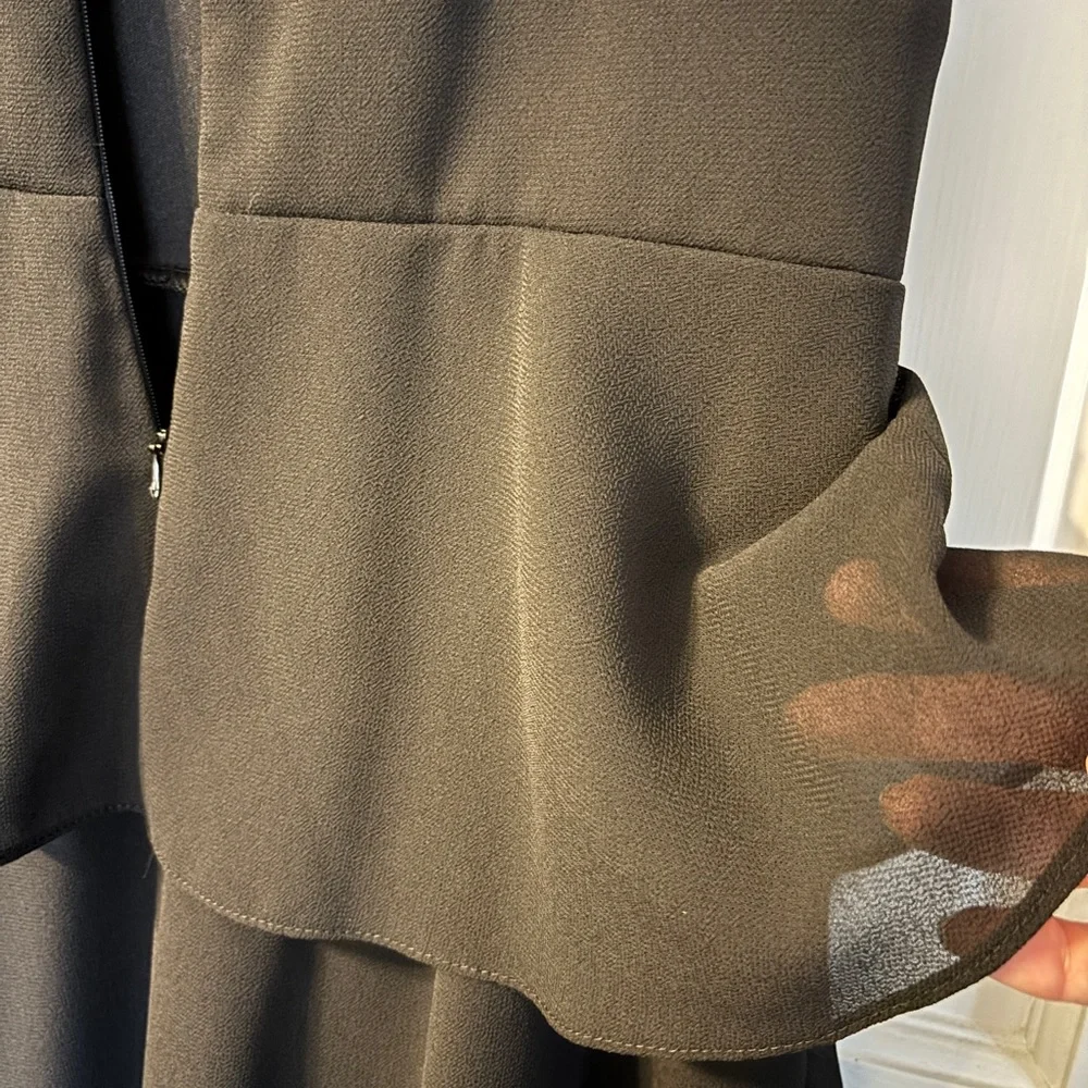 R&M Richards Black Tiered Maxi Dress - Picture 5 of 11